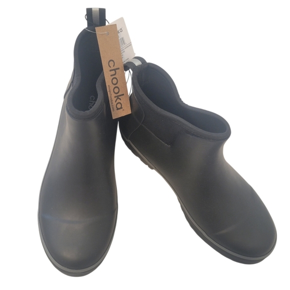 chooka Shoes - NWT CHOOKA Everyday Neoprene Waterproof Slip On Chelsea Rubber Ankle Rain Boots